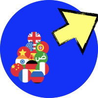 arrow to top right of screen